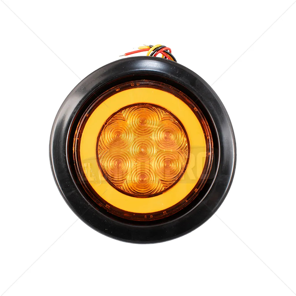 Lampara led de 4" ámbar halo encauchada Multipartes 004LH187-1