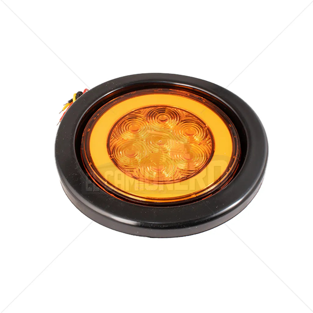 Lampara led de 4" ámbar halo encauchada Multipartes 004LH187-1