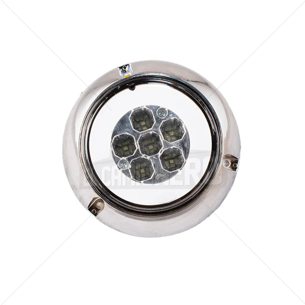 Lampara led de 4" cristal halo con aro cromado plástico de sobreponer Multipartes 004LH232-6