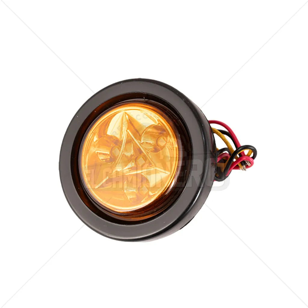 Lampara led ámbar de 2" encauchada de incrustar Multipartes 008L143-1/MV