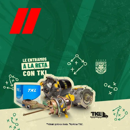 Tractopartes TKL con diseño de pizarra táctica de fútbol.