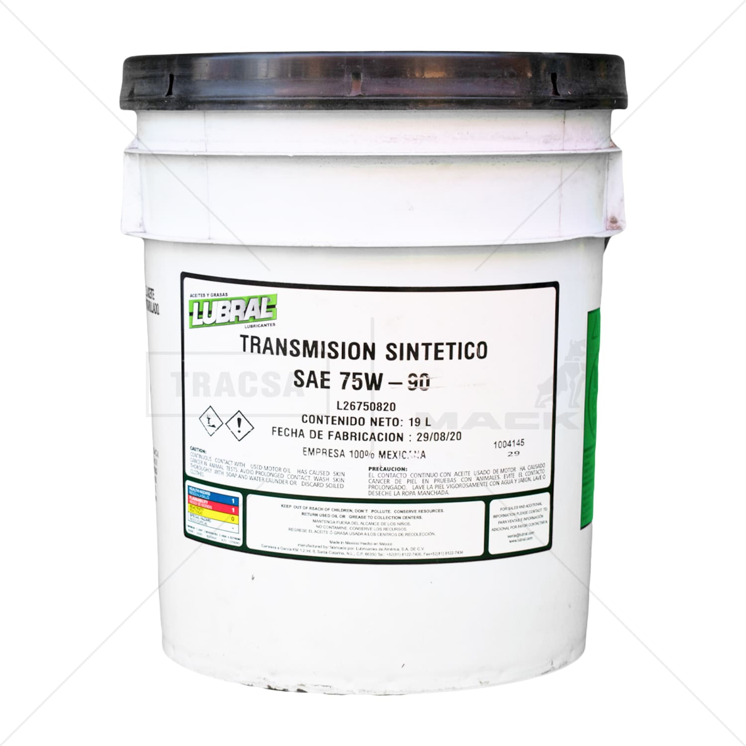Aceite Transmisión sintetico SAE 75w-90 Lubral 1004145