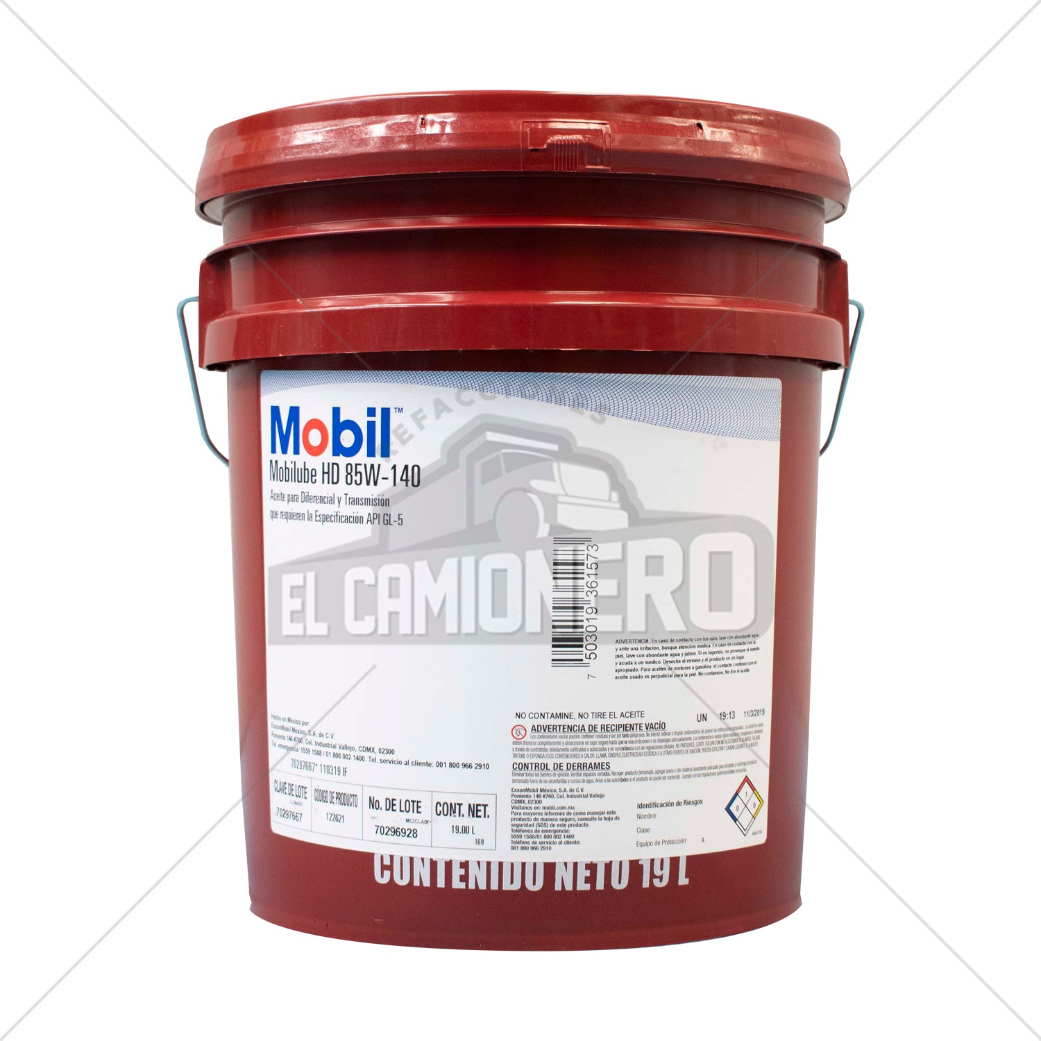 Aceite SAE 85W-140 Mobil 122621 - elcamionero.mx