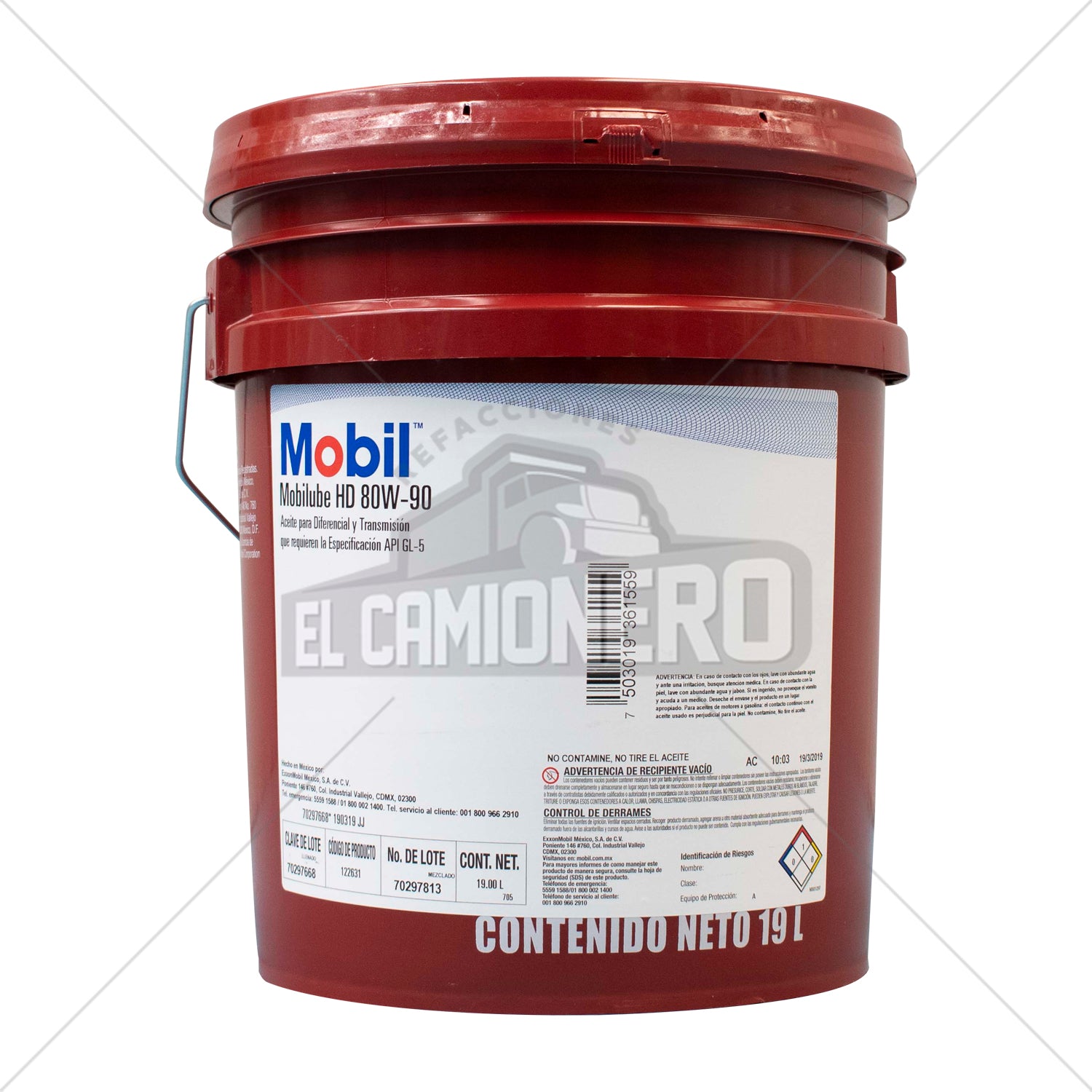 Aceite SAE 80W-90 Mobil 122631 - elcamionero.mx