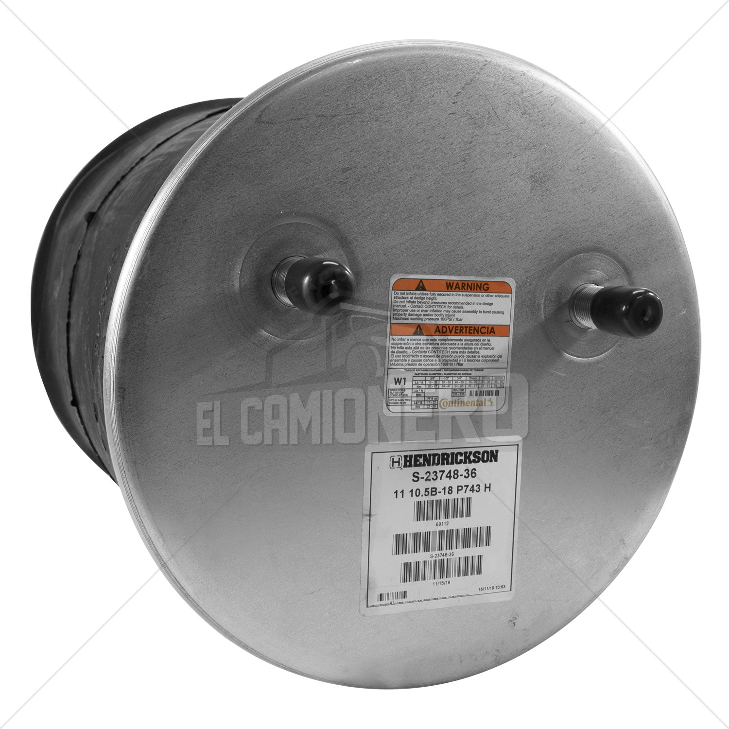 Bolsa de aire Hendrickson S-23748-36 - ELCAMIONERO.MX