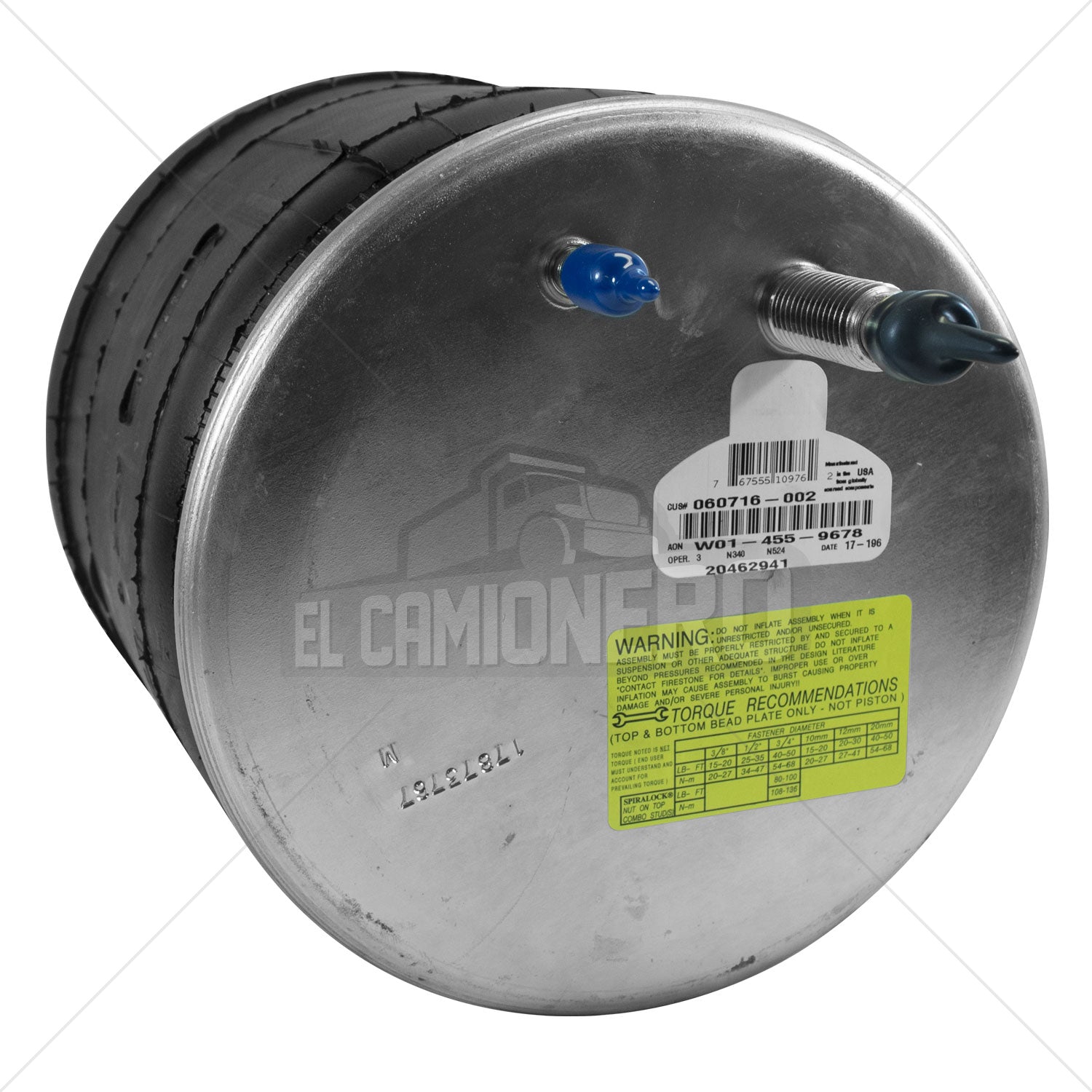 Bolsa de aire Hendrickson 60716002 - ELCAMIONERO.MX