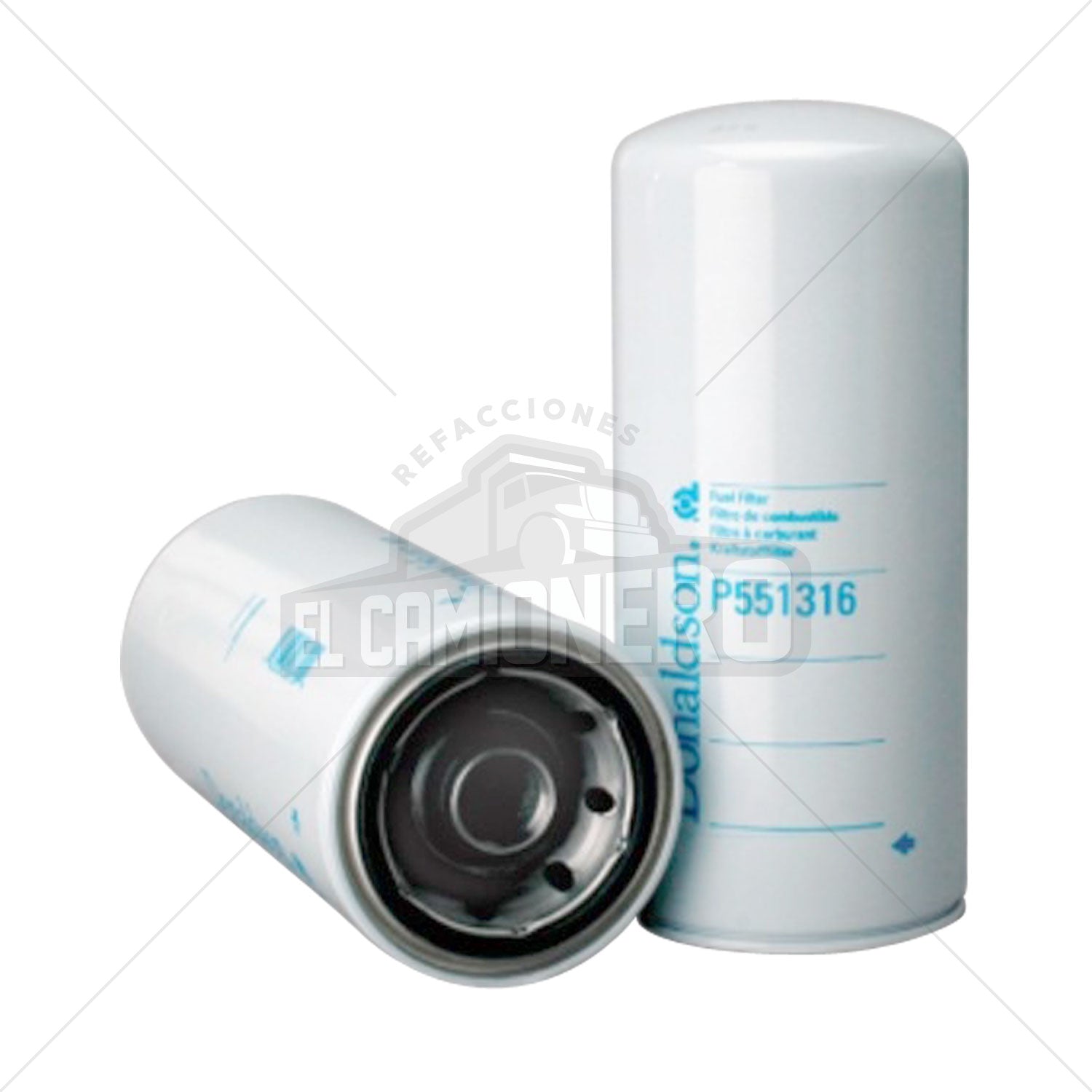 Filtro de combustible enroscable Donaldson P551316 - elcamionero.mx