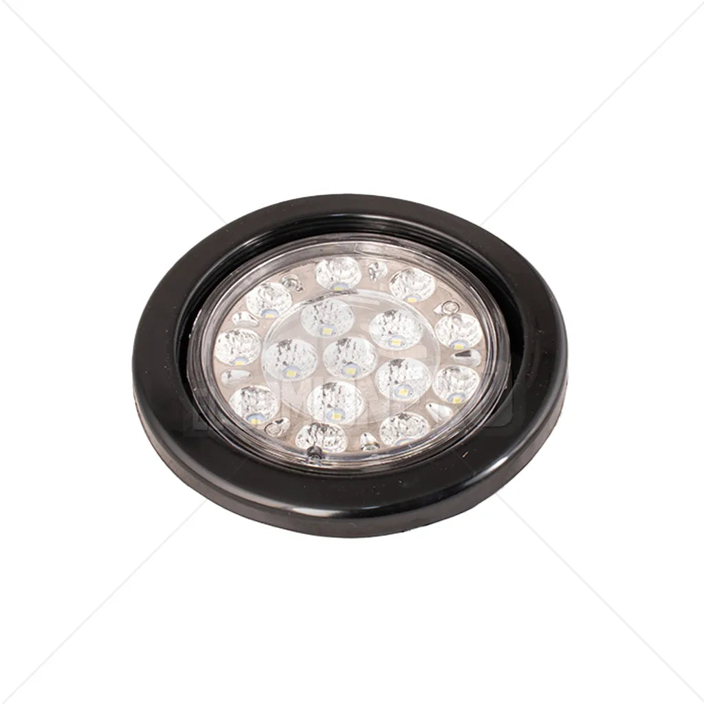 Lampara led de 4"cristal lente liso con base reflectiva Multipartes  004L212-6/MV