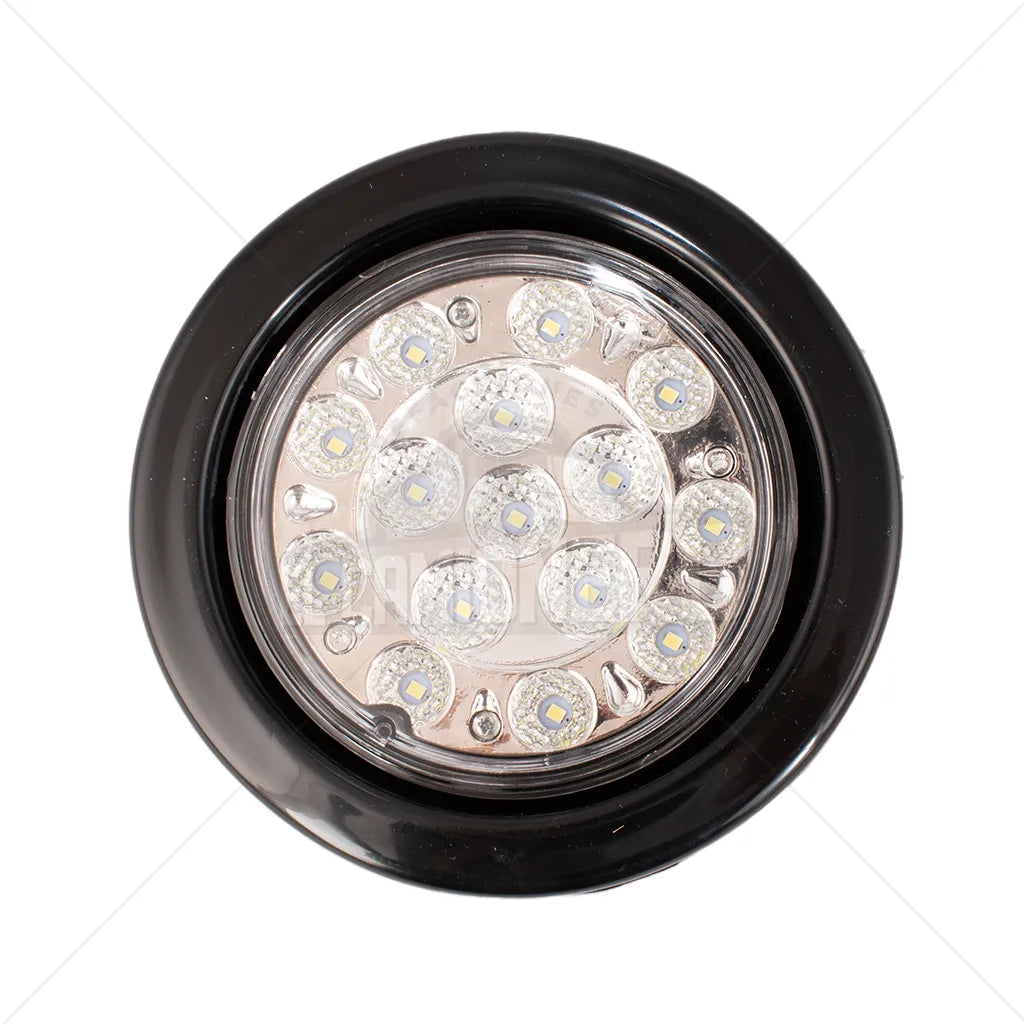 Lampara led de 4"cristal lente liso con base reflectiva Multipartes  004L212-6/MV