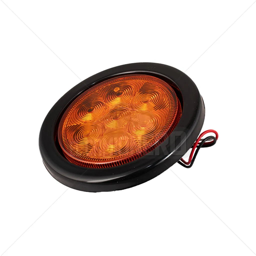 Lampara led de 4" ámbar con conector encauchada  Multipartes  004L236-1/MV