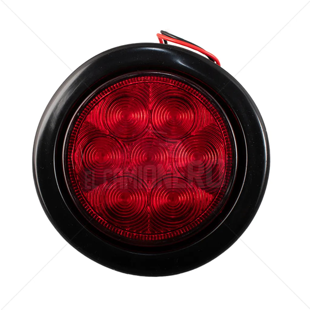 Lampara led de 4" roja con conector encauchada Multipartes  004L236-14/MV