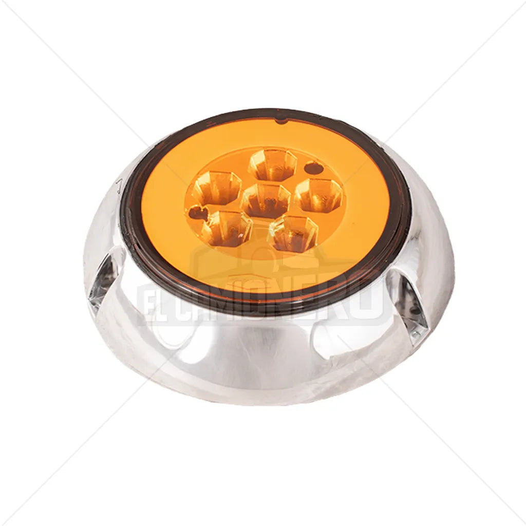 Lampara led de 4" roja halo con aro cromado plástico de sobreponer Multipartes  004LH232-1