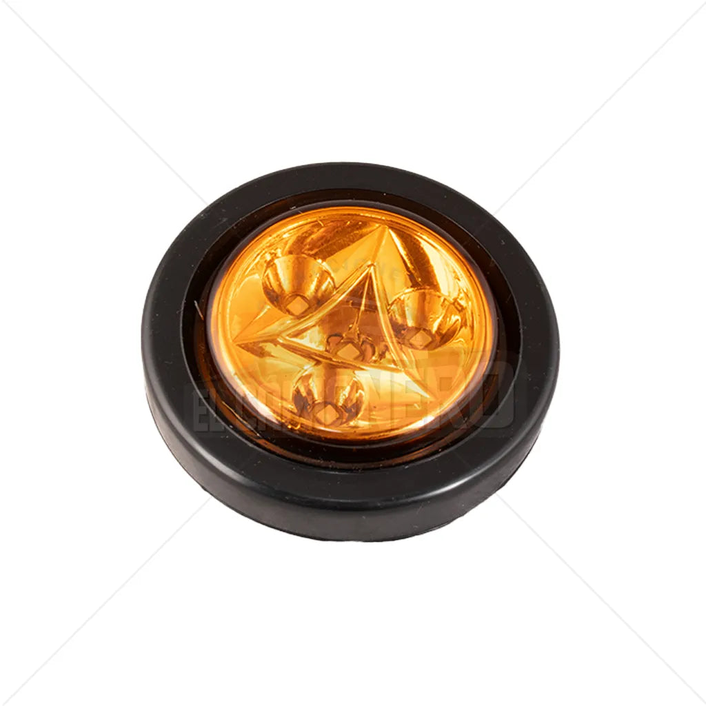 Lampara led ámbar de 2" encauchada de incrustar  Multipartes  008L143-1/MV