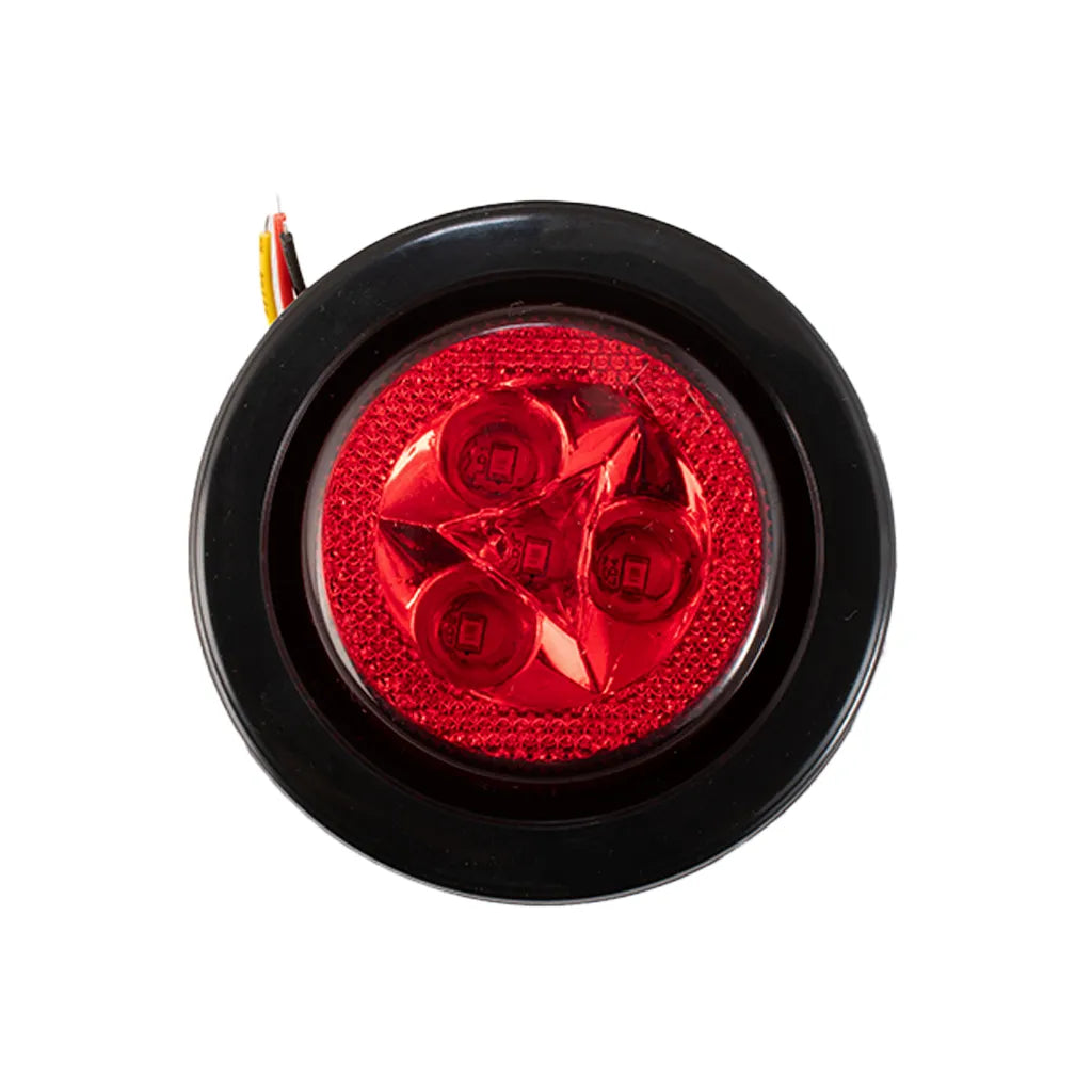 Lampara led roja de 2.1/2?encauchada Multipartes  008L153-14/MV