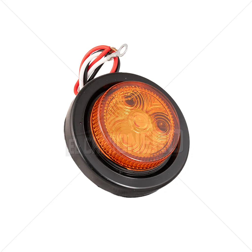 Lampara led ámbar 2 «con conector encauchada de incrustar Multipartes  008L171-1/MV