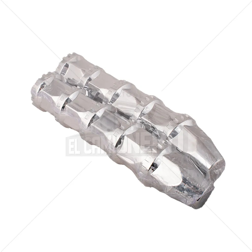 Tapa perno liso a presión cromado plástico (jx10) para 33mm Multipartes  017-022-LP