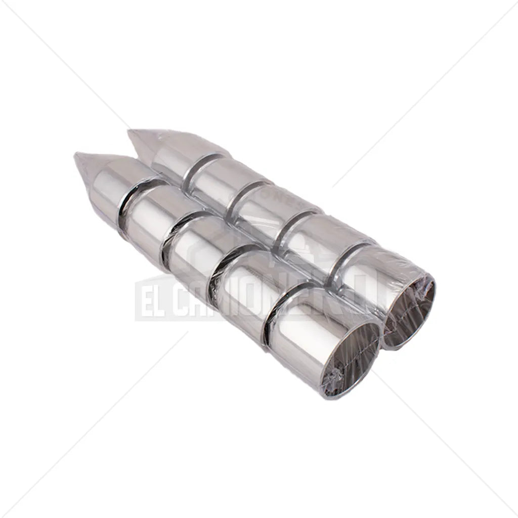 Tapa perno cónico a presión cromado plástico (jx10) 33mm Multipartes  017-024