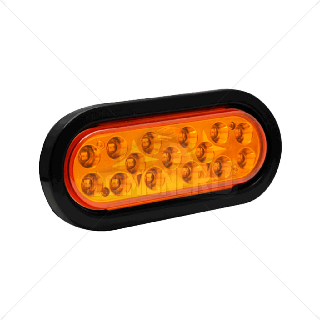 Lampara led ovalada de 6" lateral con base reflectiva metalizada encauchada  Multipartes  004L213-1/MV