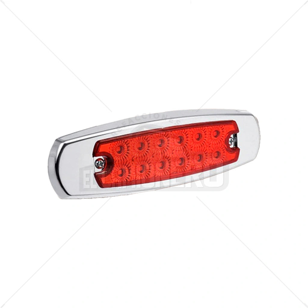 Lampara led ámbar demarcadora con aro en acero inoxidable Multipartes  004LC306-1/MV