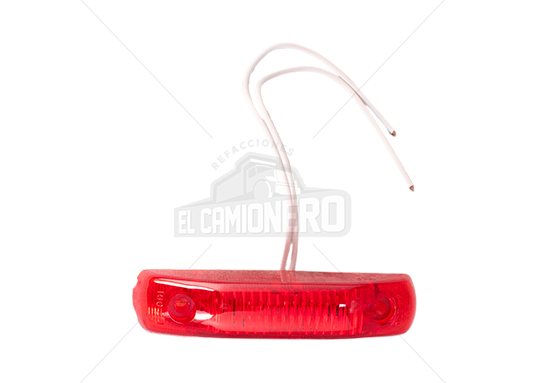 Luz  Lateral Rectangular Roja 4.5" x 0.9" 60R-MV
