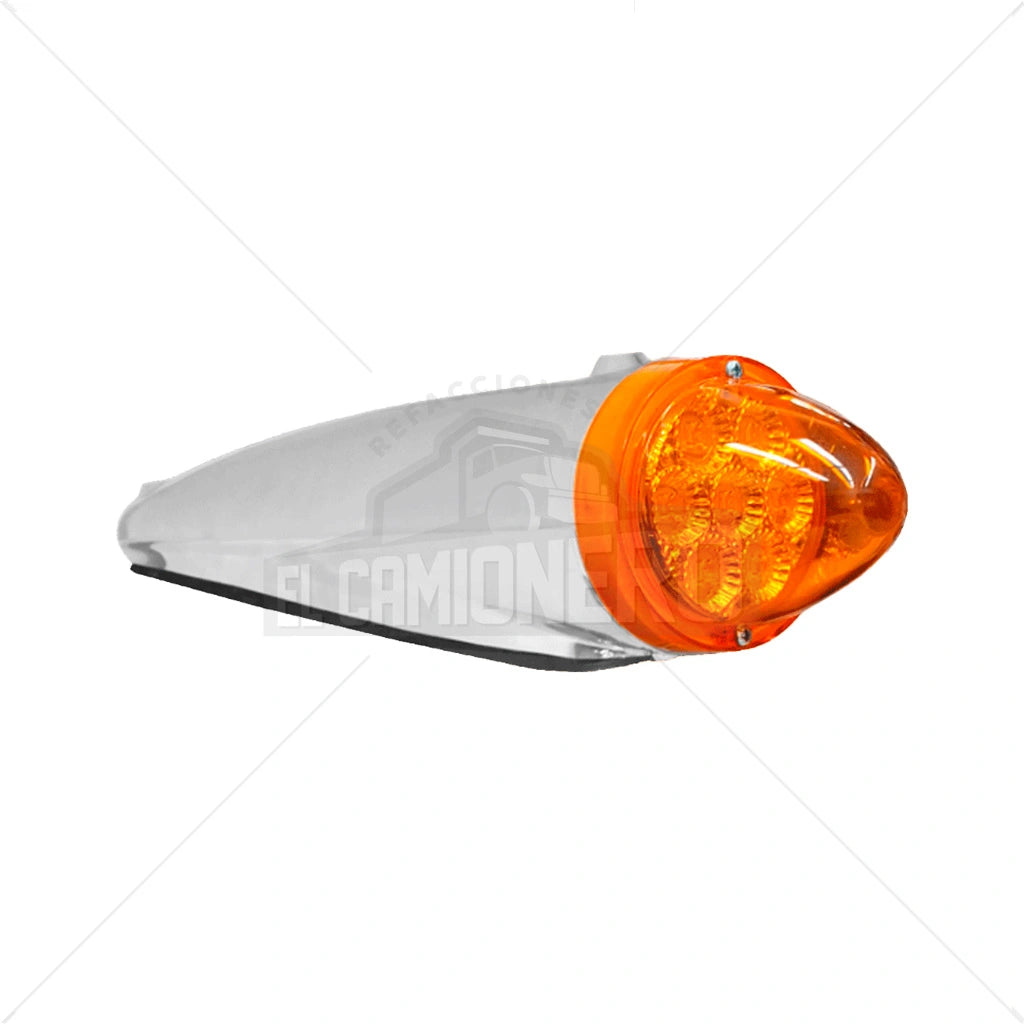Lampara led auxiliar ámbar cromada plástica tipo misil  Multipartes  008L085-4-1/MV