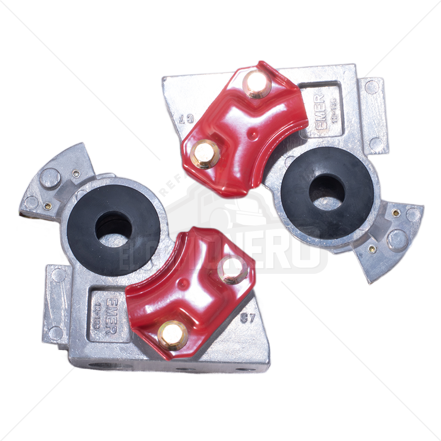 Manita de acople atornillable roja emergencia TKL TKL12138