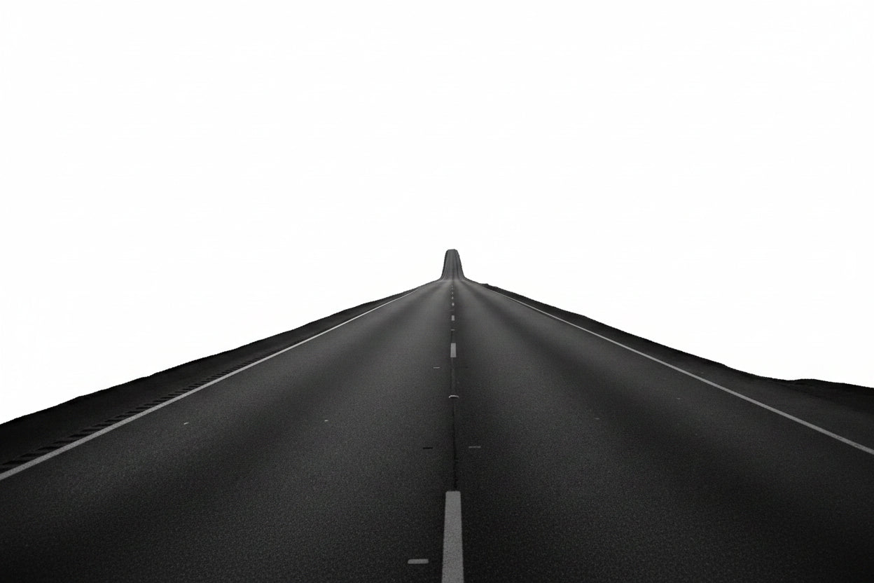 Banner con fondo de carretra sepia