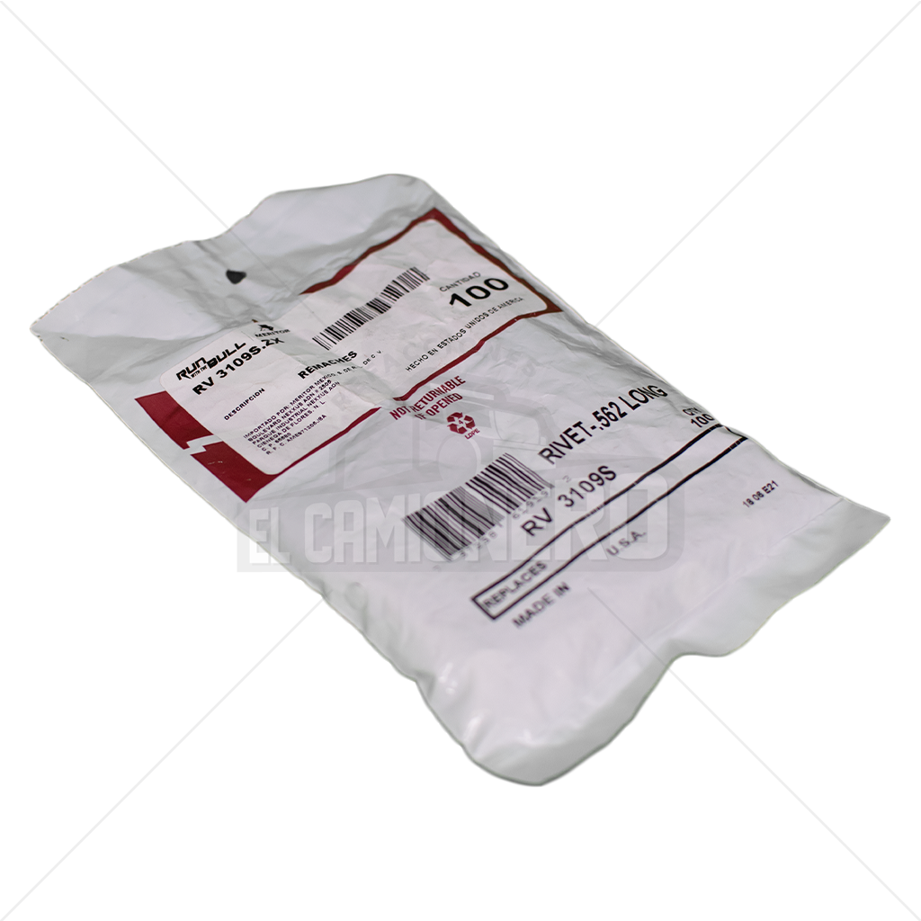 Remache de freno de aire Meritor RV3109S
